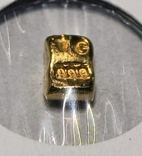 1 Gram Solid 24ct Gold Bar 999.9 Fine Bullion Pure AU Nugget Not Scrap