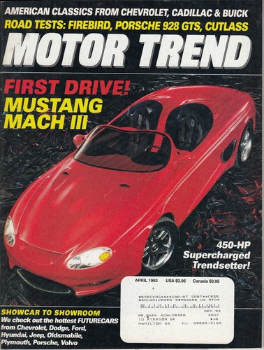 Motor trend april - 1993, –