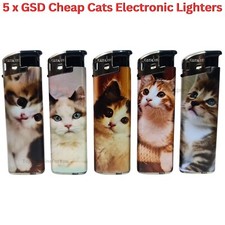 5 Pack GSD Electronic Lighters