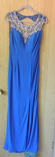 Prom  / Evening Dress Blue -  Rhinestone/Diamantee - Size XL