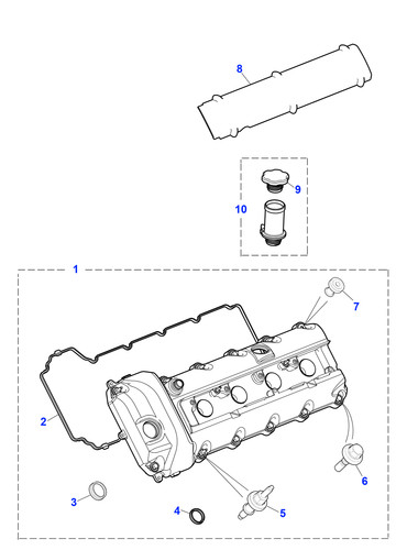 Jaguar spark plug boss - spark,