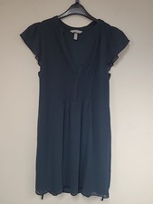 H&M Navy Blue Chiffon Dress