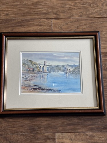 Framed menai bridge - menai,