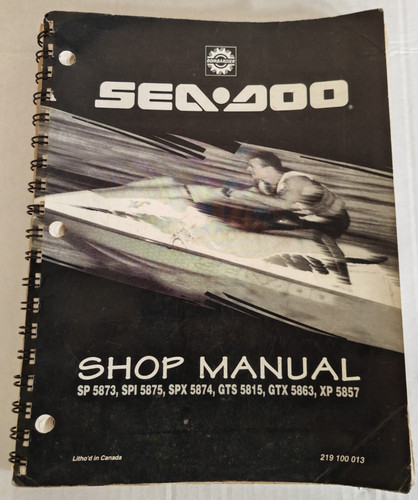 Genuine seadoo shop manual - genuine,