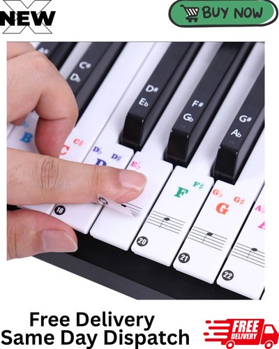 Piano keyboard stickers - keyboard,