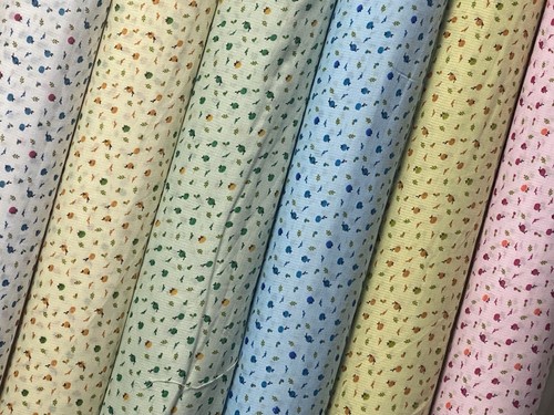 Poly cotton fabric - poly, floral