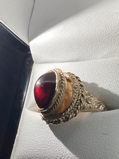 antique 9ct poison ring, with