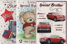 Brother Birthday Card Choice Super Design For All Ages 7"x5"