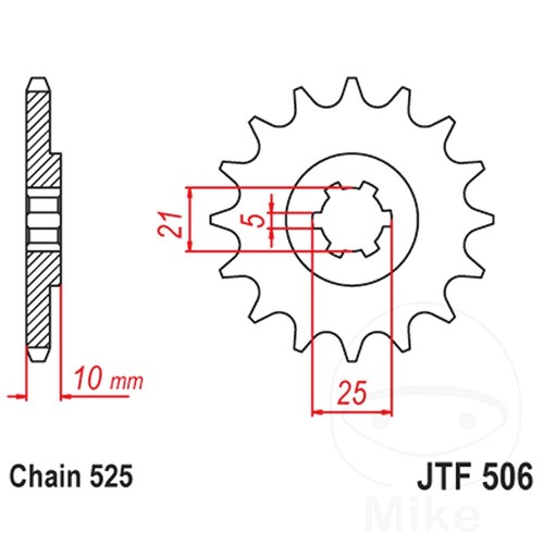Front sprocket tooth 525 - sprocket,