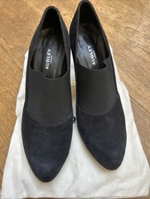 Audley London Black Suede