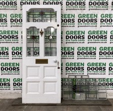 1930s leaded front door - front, glass