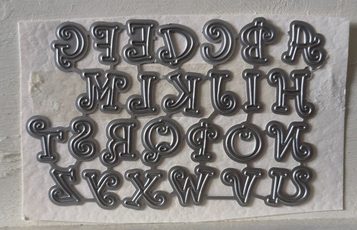 Alphabet dies upper - alphabet,