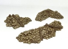 Wargame scenery. Pack Of 12 x 20/28mm Rubble sections - Wargame Terrain