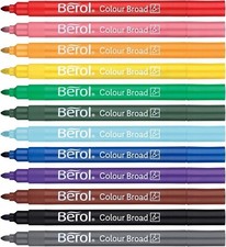 Berol Colour Broad Tip Pens