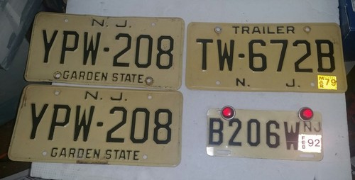 New jersey 70s license plate - jersey,