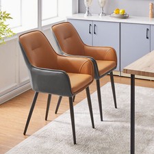2Pcs Dining Chairs  Faux