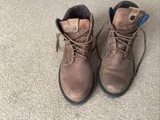 Wrangler Men's Dark Brown Leather Boots Size 7