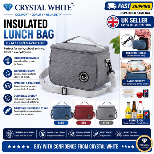 Large insulated lunch bag - large,