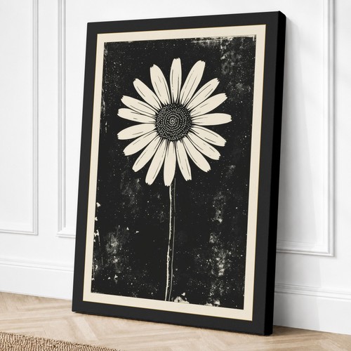 Solitary daisy botanical - solitary,