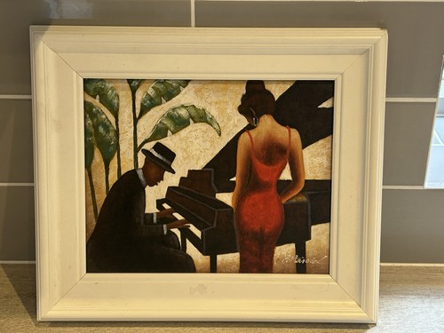 Original oil canvas woman - oil,