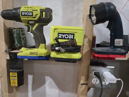 Ryobi 18v tool holder wall - ryobi,