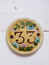 Vintage Handmade Door Number