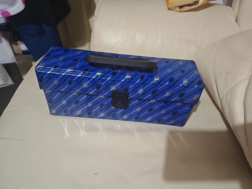 Vintage blue vinyl cassette - vintage,