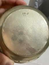 Vintage 291 Brass Small Basket Container Trinket Key Decorative Basket Holder