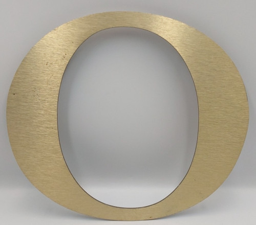 Reclaimed metal gold - 9.5", sign