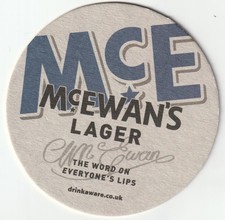 Beer mat mcewans brewery - beer,