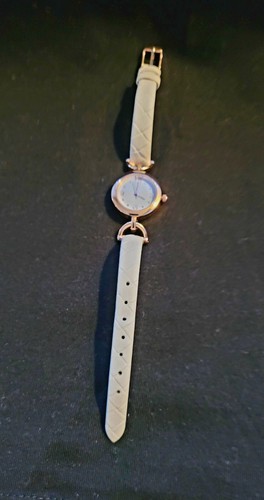 Ladies white gold analogue - white,