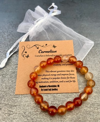 Carnelian bracelet stretch - bracelet, fit