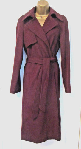 Ladies wool blended belted - m&s,