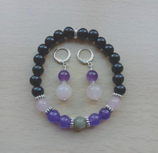 Black onyx rose quartz - onyx/,
