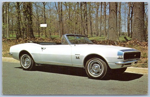Postcard 1967 chevy - camaro, ss