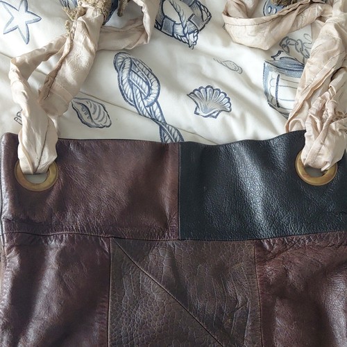 Vintage leather shoulder - vintage,