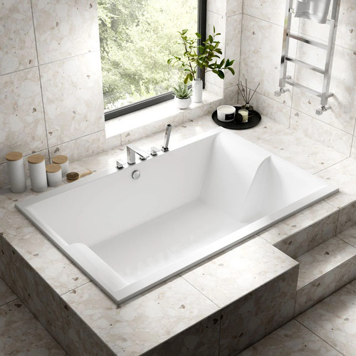 Double ended inset spa bath - double,