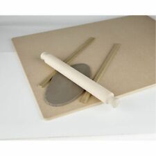 POTTERY CLAY MAKING MODELLING CLAY ROLLING PIN & ROLLING GUIDES