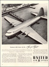1944 WW@ Ad UNITED AIRLINES
