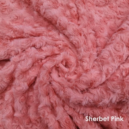 Faux fur fabric rose swirl - fur,
