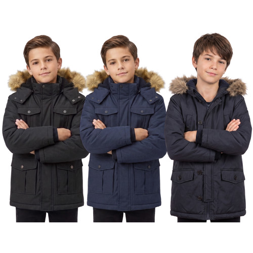Boys parka jacket kids school - parka,