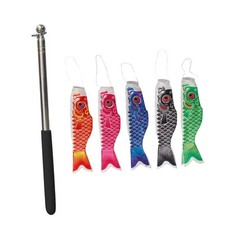 5x Japanese Carp Flags