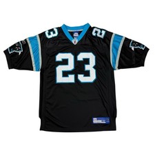 Reebok Carolina Panthers Martin #23 Jersey Size 48 Black Players Inc NFL Stitch 