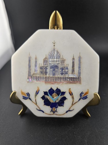 Octagonal marble inlay indian - inlay,