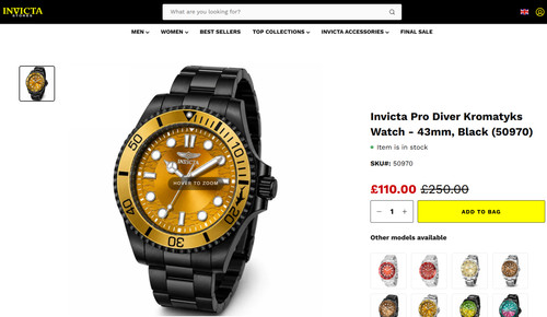 Invicta pro diver - pro,