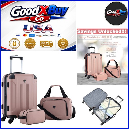 Chicago rose gold hardside - gold,