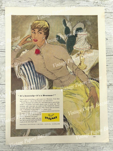 1950s braemar wool fashion - braemar,