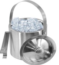 Ice Bucket with Lid &Tongs