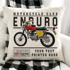 Personalised Motorbike Cushion Cover Gilera Enduro Classic Bike Dad Gift VBC12