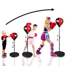 Free Standing Punching Bag Boxing Set Kids Gloves Game Indoor Outdoor Sports 